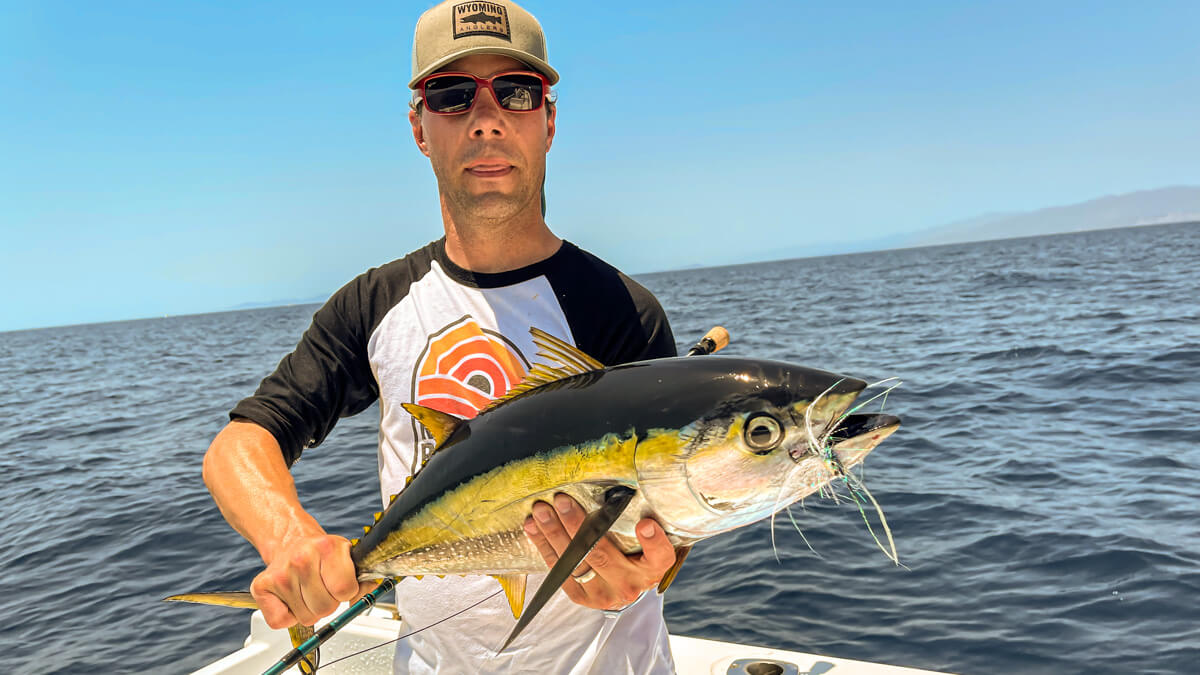 Tackling Big Fish on Fly - Baja Bytes Fly Fishing Tuna Dorado